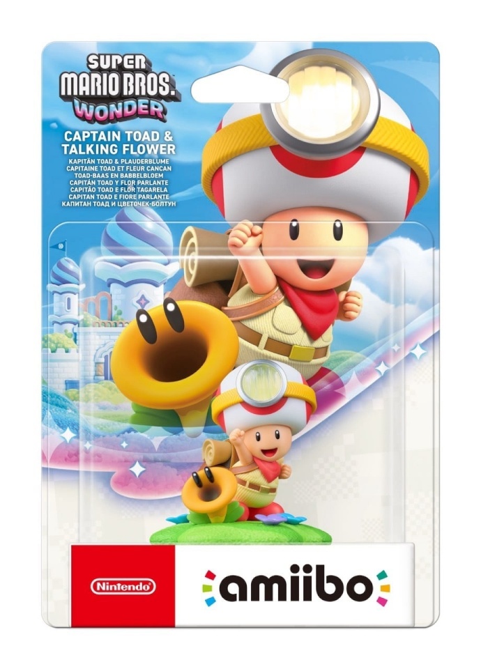 Nintendo amiibo figuur Kapten Toad ja Rääkiv Lill (Super Mario Bros. Wonder)