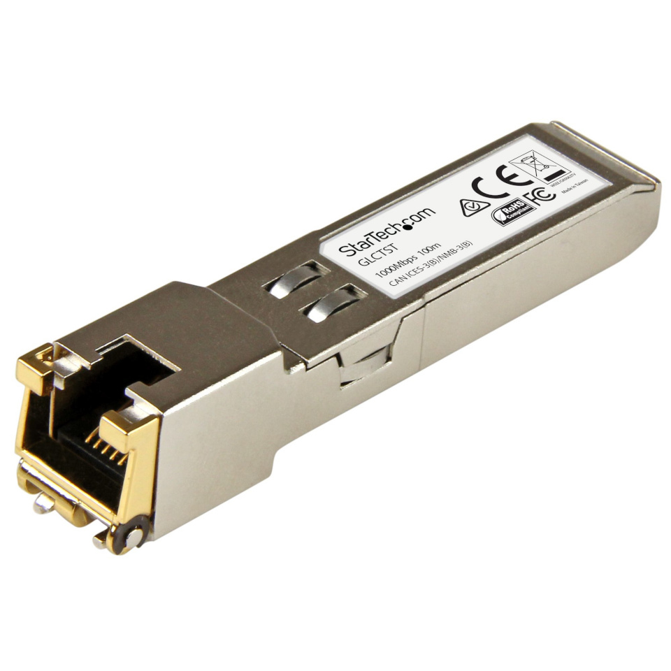 StarTech STARTECH.COM Gigabit RJ45 Kupfer SFP Transceiver Modul - Cisco GLC-T kompatibel - 1000Base-T - Mini-GBIC