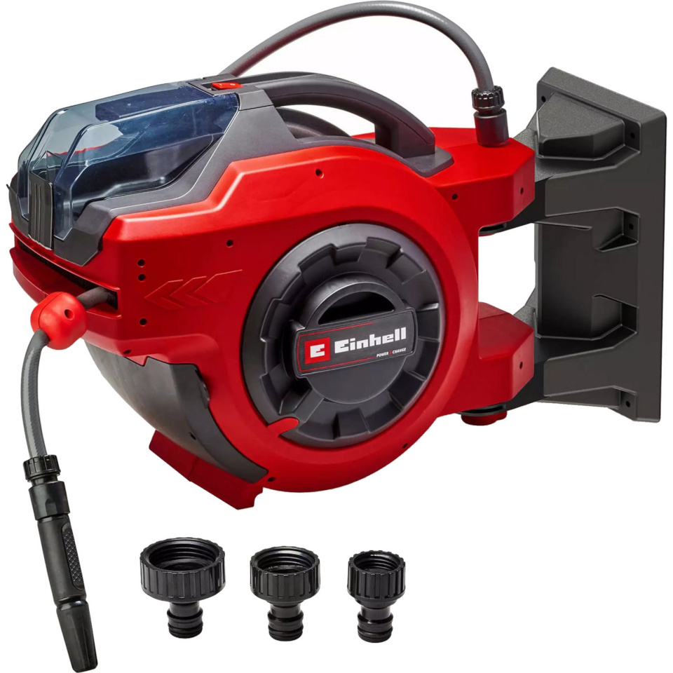 Einhell voolikurull GE-HR 18/30 Li-Solo Power X-Change Cordless Hose Reel, punane