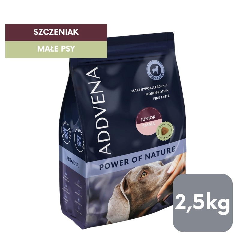 Addvena kuivtoit koerale POWER OF NATURE dla szczeniąt małych ras 2,5kg