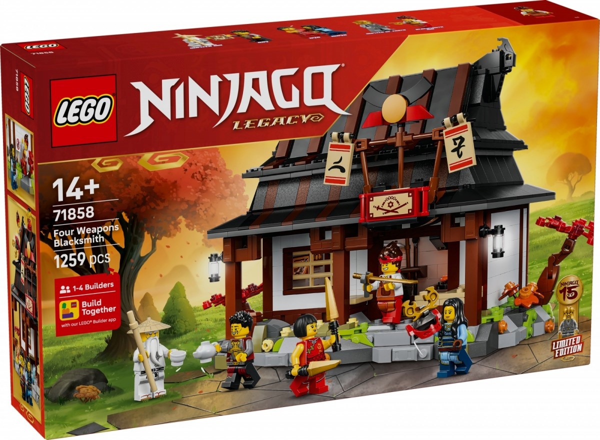 LEGO klotsid 71858 Ninjago 15-jähriges Jubiläum der Vier-Waffen-Schmied