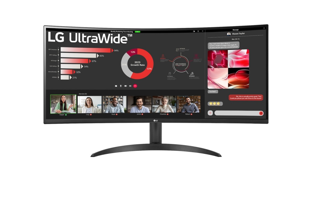 LG monitor 34WR50QC-B.AEU 34" UltraWide Quad HD LCD, must