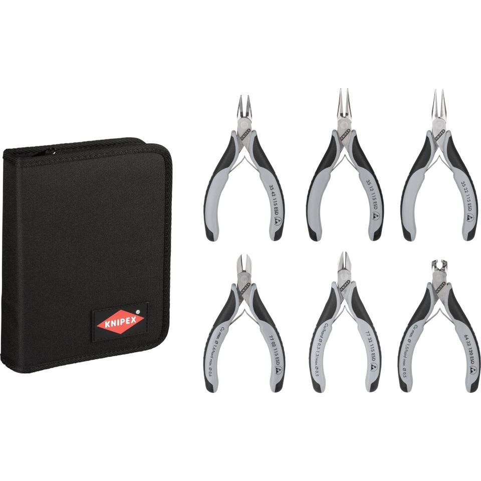 Knipex tangid Electronics Pliers Set ESD