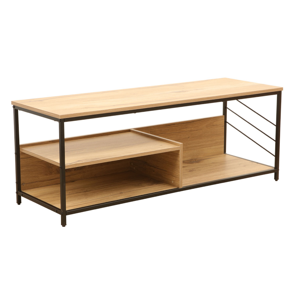 H4Y TV laud Dimitra, 120x40x45cm, pruun/must