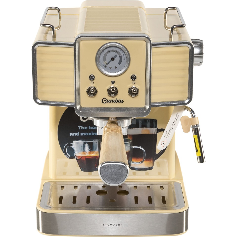 Cecotec espressomasin Power Espresso 20 Tradizionale Light kollane