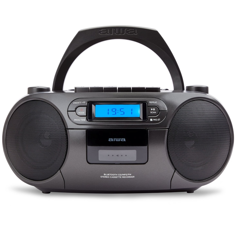 Aiwa raadio RC-250BK kaasaskantav CD-mängija must