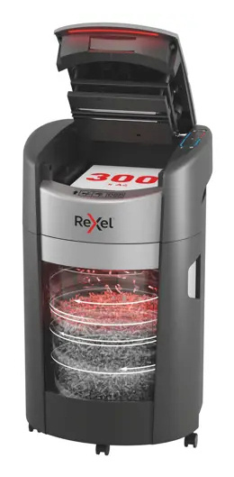 REXEL paberipurustaja ShredMax AutoFeed+ 300M paper Shredder, P5, 300 sheets, 25-litre waste bin