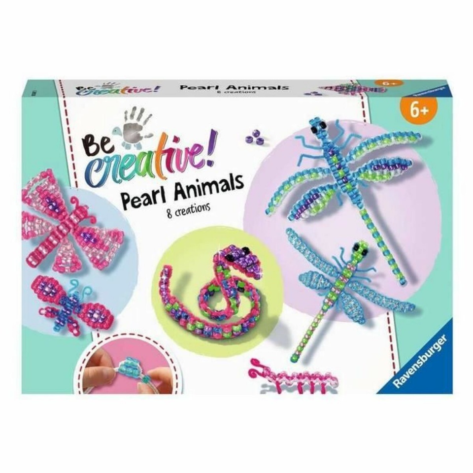 Ravensburger käsitöömäng Be creative! Pearls Animals