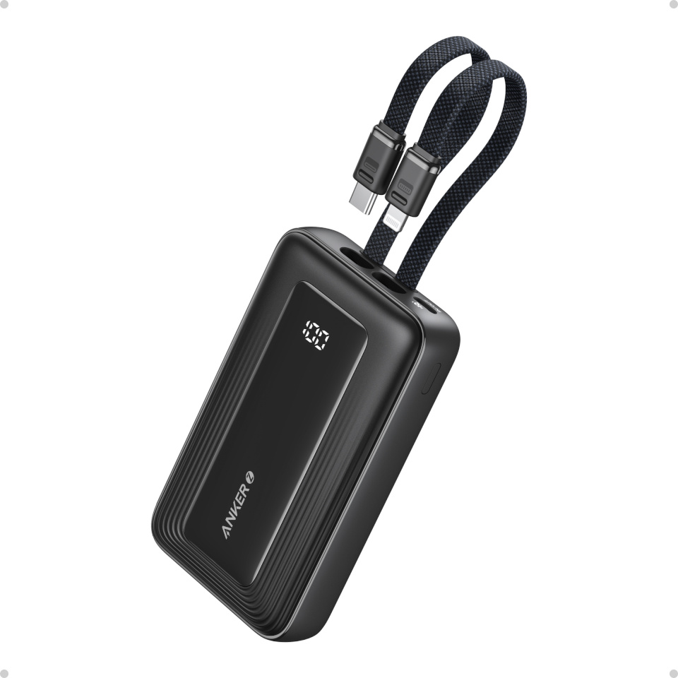 Anker akupank Anker | | A1681G11 | 20000 mAh | USB-C 30W, Lightning 27W | Built-In USB-C and Lightning Cables | must