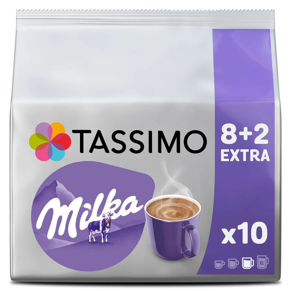 Tassimo kakaokapslid Milka Hot Chocolate Extra, 10tk