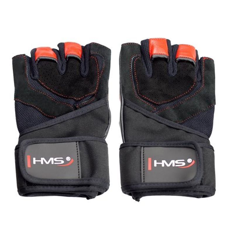 Black/punane HMS RST01 Gym Gloves Size XL