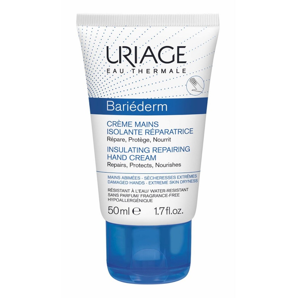 Uriage kätekreem Bariéderm CICA Insulating Repairing Hand Cream 50ml, unisex