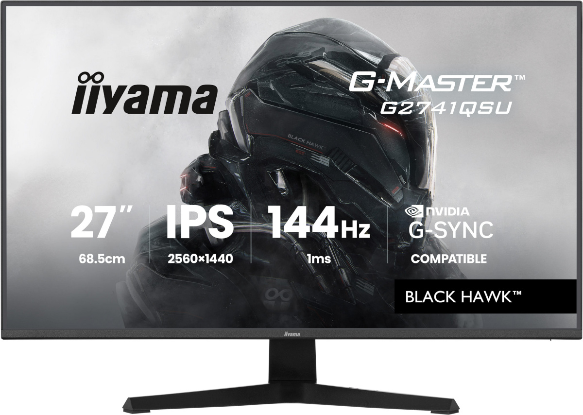 iiyama monitor 68.6cm (27") G2741QSU-B1 16:9 HDMI+DP+2xUSB IPS