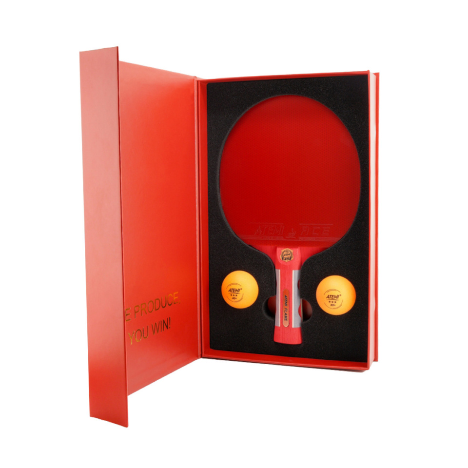 Atemi komplekt Ping Ponga Flame 1 rakietka,2 Piłeczki***