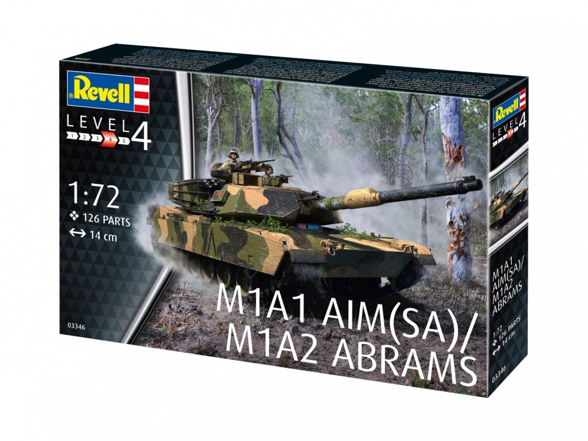 Revell liimitav mudel M1A2 Abrams 1/72
