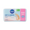 Nivea niisked salvrätikud Baby Soft & Cream Cleanse & Care Wipes 2x57tk, lastele