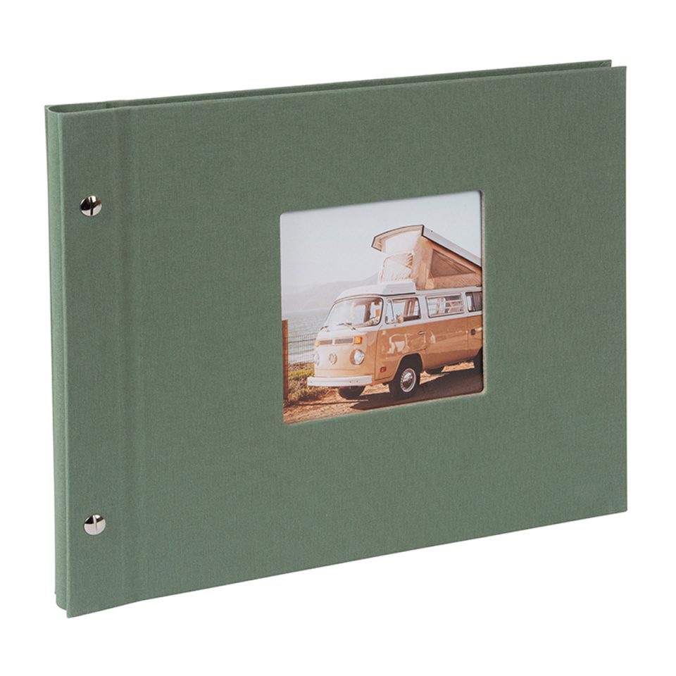 Goldbuch fotoalbum Bella Vista 30x25 cm, 40 mustad lehed, artischocke, kruvialbum