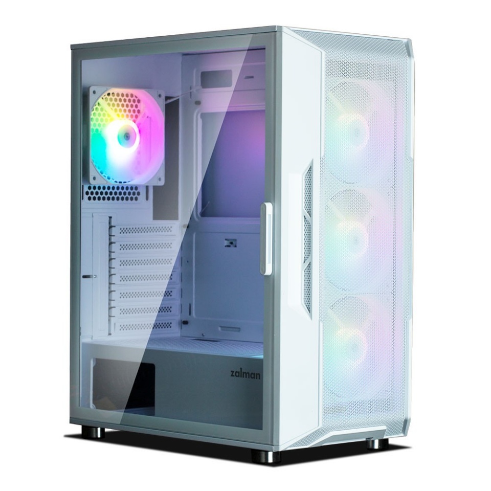 Zalman korpus Computer case I3 Neo ATX Mid Tower RGB 4xfan, valge