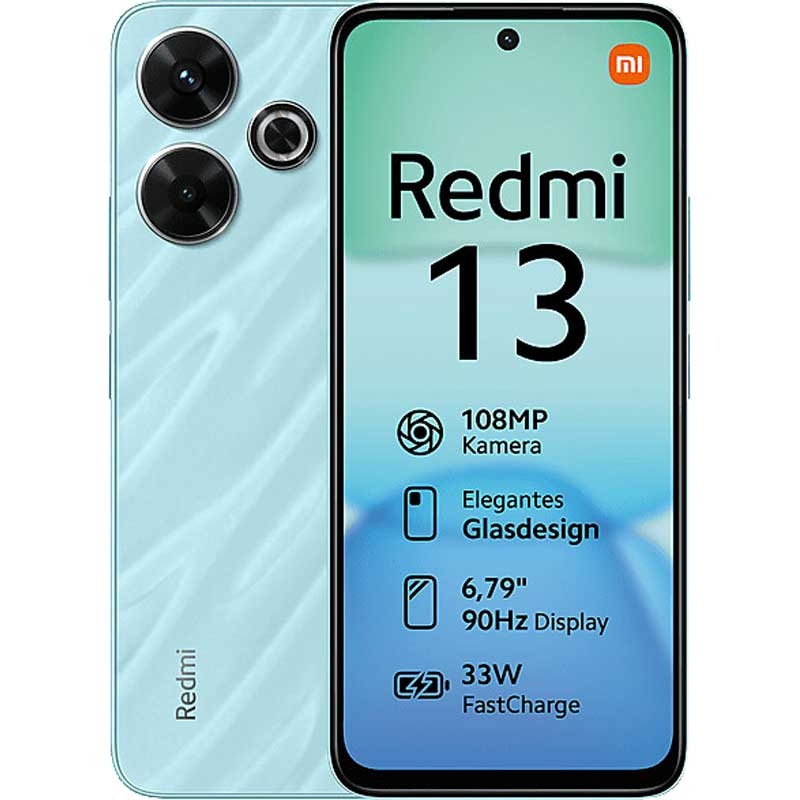 Xiaomi mobiiltelefon Redmi 13 Ocean sinine 6GB RAM 128GB ROM, MZB0H5TEU