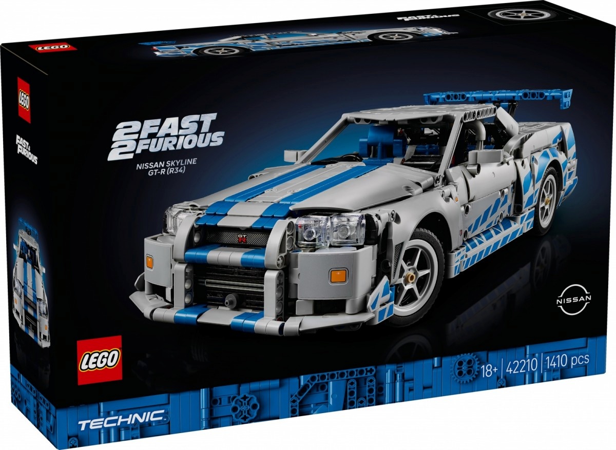 LEGO klotsid 42210 Technic 2 Fast 2 Furious Nissan Skyline GT-R(R34) Flitzer