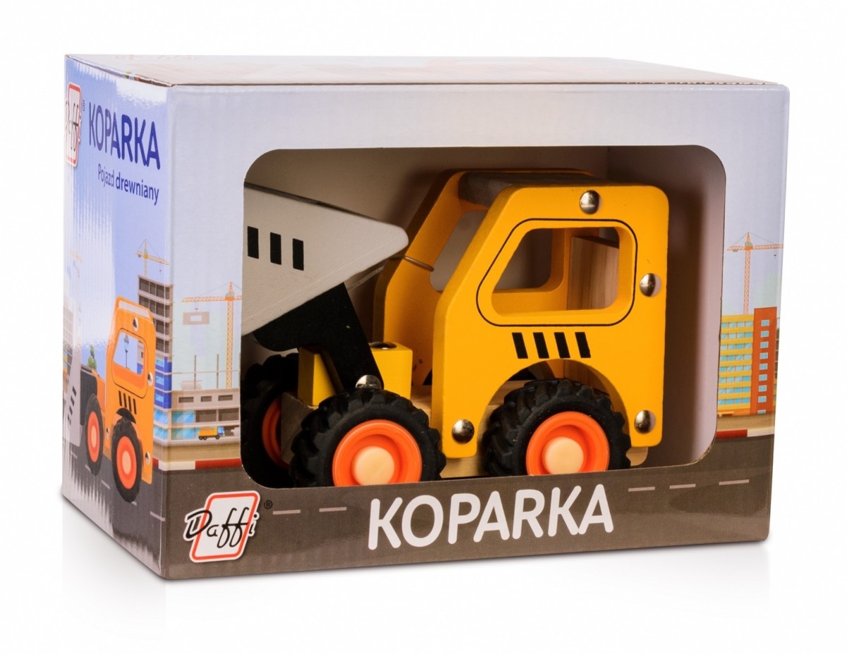 Daffi D-137 Wooden car with tires Excavator