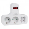 Maclean pikendusjuhe Power socket x4 with switch MCE224 G