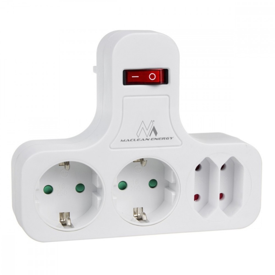 Maclean pikendusjuhe Power socket x4 with switch MCE224 G