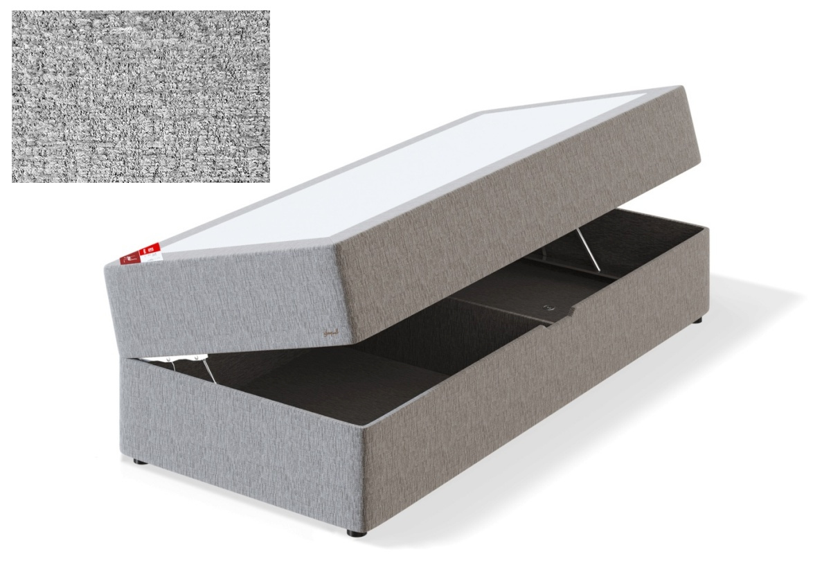 Sleepwell kušett panipaigaga RED POCKET STORAGE,  80x200x53cm, AVOLA hall, keskmine