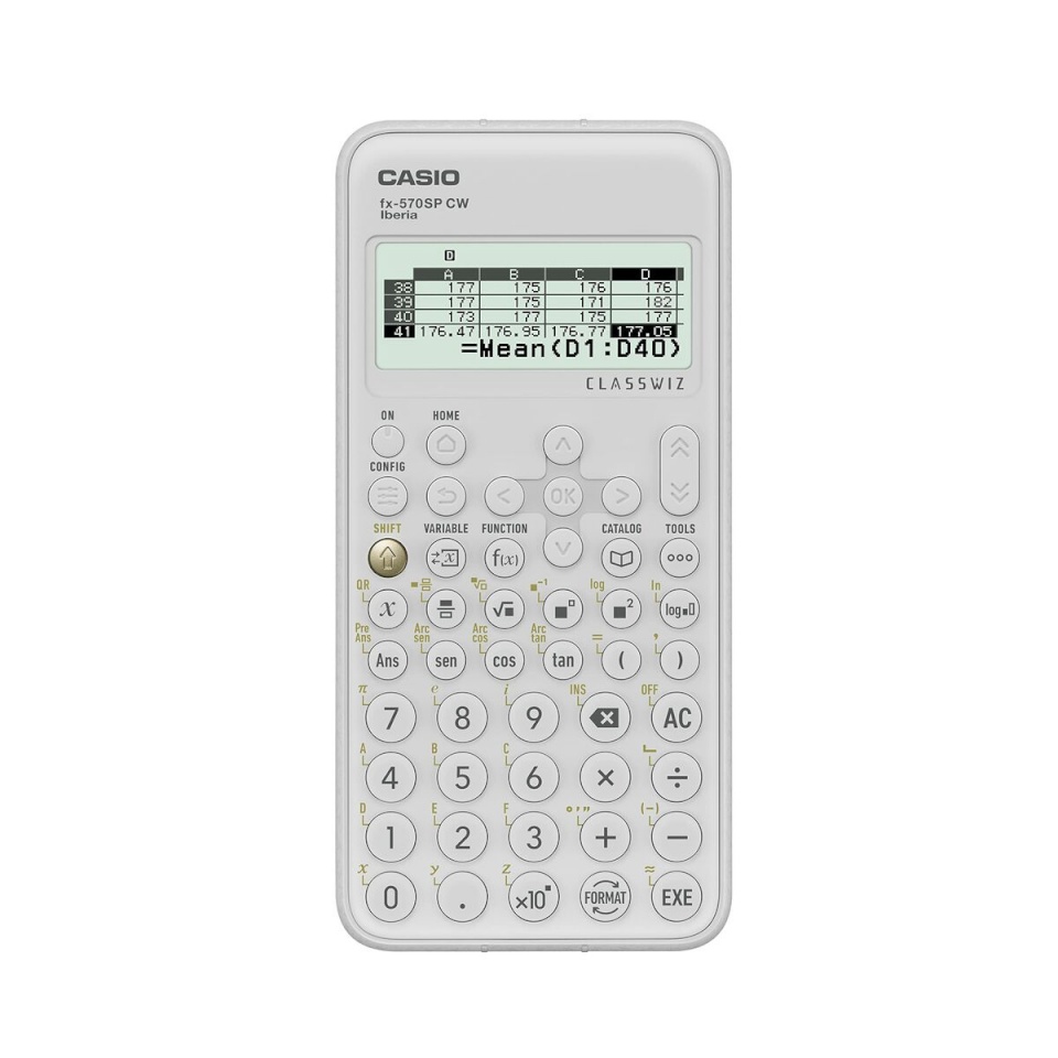 Casio kalkulaator valge