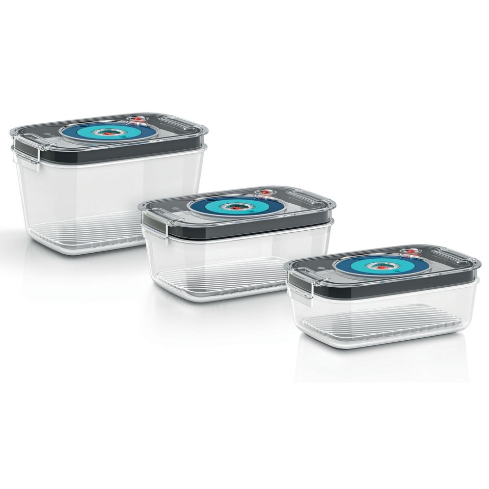 Bosch vaakumkarbid MSZV0FC3 Vacuum Fresh Food Containers, 0,9/ 1,2/ 1,7L