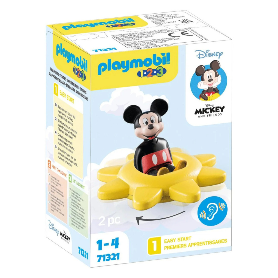 Playmobil klotsid 1-2-3 & Disney 71321 Micky's Spinning Sun