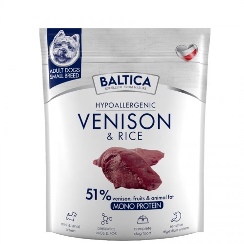 Baltica kuivtoit koerale Nutraceutic Hypoallergenic Small Breeds Venison with Rice, 1kg