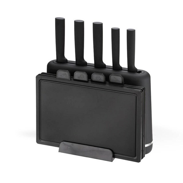 Maestro kööginuga MR-1412-must Knife set with block + Cutting board set must