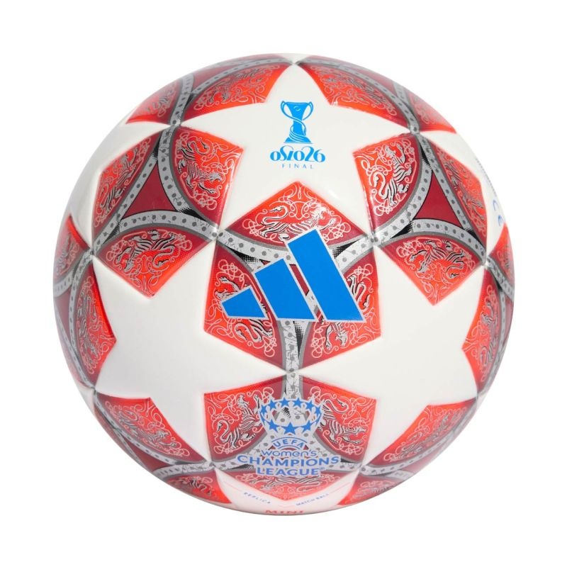 adidas UCL Womens 25/26 Final Mini Football punane and White JW1327 1