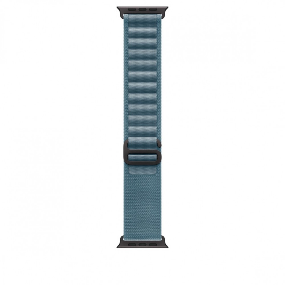 Apple 49mm helesinine Alpine Loop - Medium - must Titanium Finish