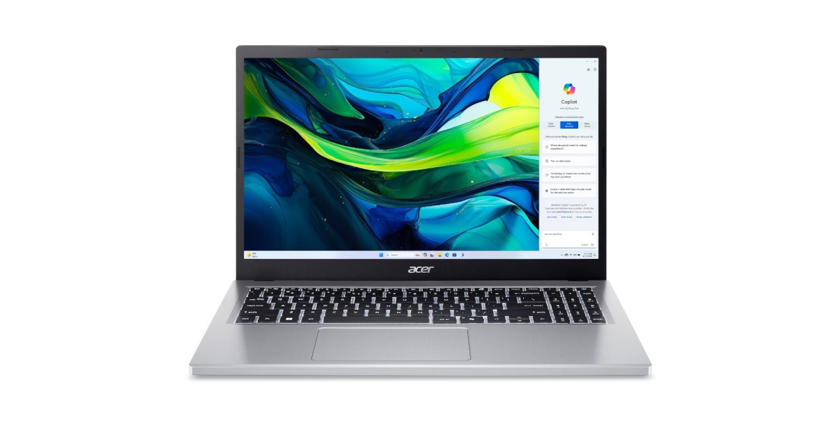 Acer sülearvuti Aspire G15 21PT-R5GQ Ryzen 5 7520U 15.6" FullHD Touch AG 8GB RAM LPDDR5 512GB SSD, BT Win11 Pure hõbedane REPACK 2Y New Repack/Repacked