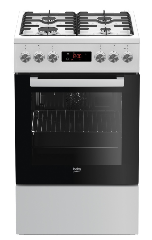 Beko pliit FSE52320DWD Gas Hob Oven, 50cm, valge