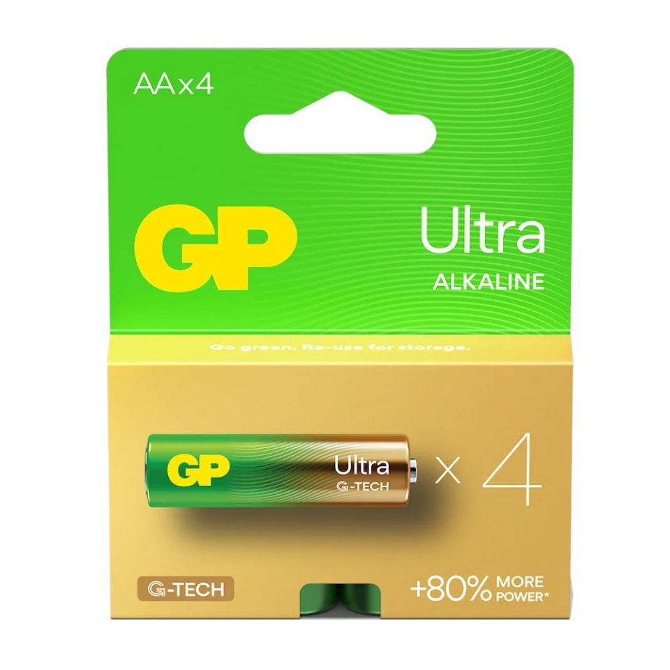 GP Battery patarei Alkaline LR6/ AA GP Ultra 4tk.