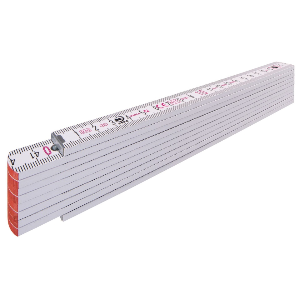 STABILA Type 1707, 2 m Holz-Gliedermaßstab