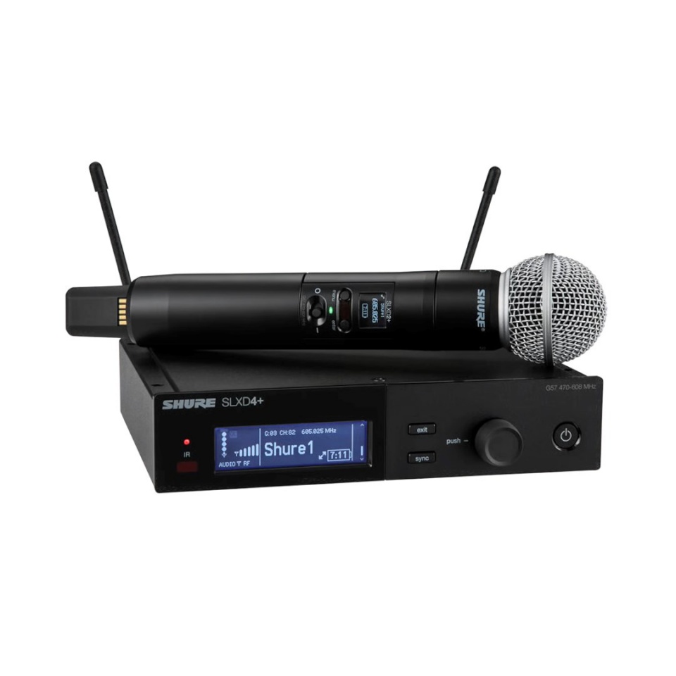 Shure mikrofon SLXD24+E/58-G65 - digital Wireless system with a handheld transmitter/ (470–606 MHz)