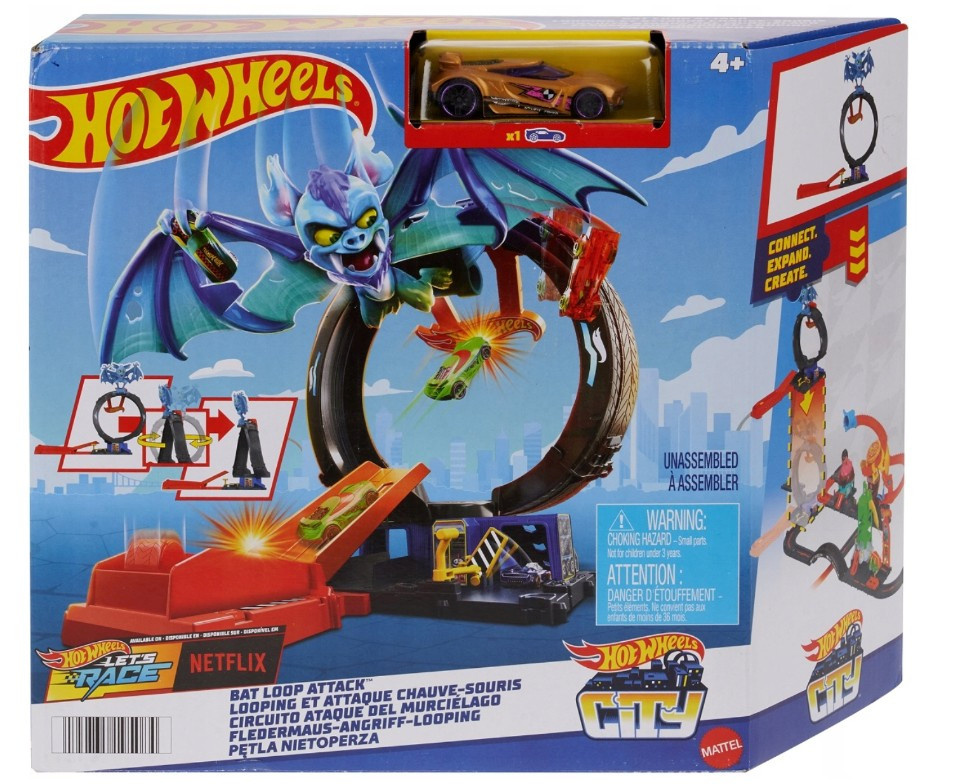 Hot Wheels track automobile loop bat Themed set