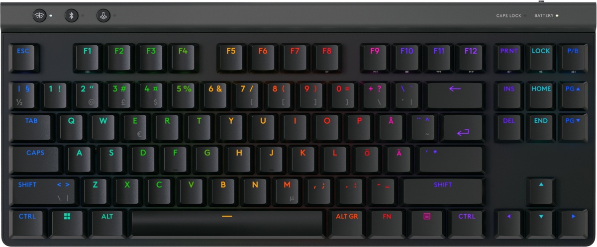 Logitech G515 LIGHTSPEED TKL klaviatuur, must, puutetundlikud lülitid