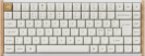 Klaviatuur K2 HE SE, valge