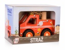 Daffi D-138 Wooden car with tires Fire brigade