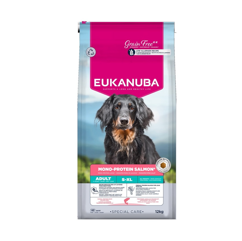 Eukanuba kuivtoit koerale Special Care Mono-Protein Adult, Salmon, 12kg