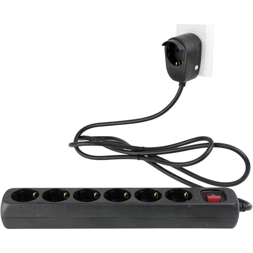 REV pikendusjuhe Multiple Socket Outlet 6+1-fold 2m must