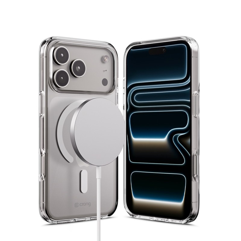 Crong kaitsekest MagSafe iPhone 17 Pro läbipaistev