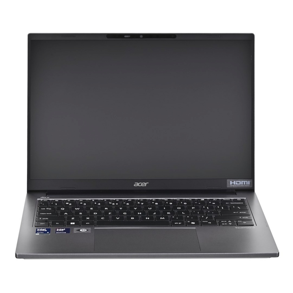 Acer sülearvuti TravelMate P4 TMX414-51-TCO Ultra 5 228V 14" WUXGA IPS 300 nits U5 228V 32GB RAM LPDDR5X 512GB SSD Intel Arc 130V Graphics WLAN + Bluetooth LAN 1080p webcam 65Wh Windows 11 Pro Steel hall