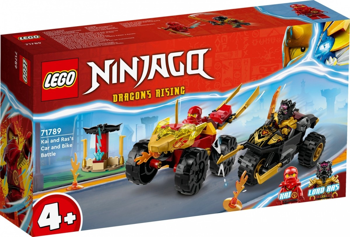 LEGO klotsid Ninjago Kai and Ras's Car and Bike Battle (71789)