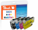 Peach tindikassett Brother LC-424 MultiPack kompatibel